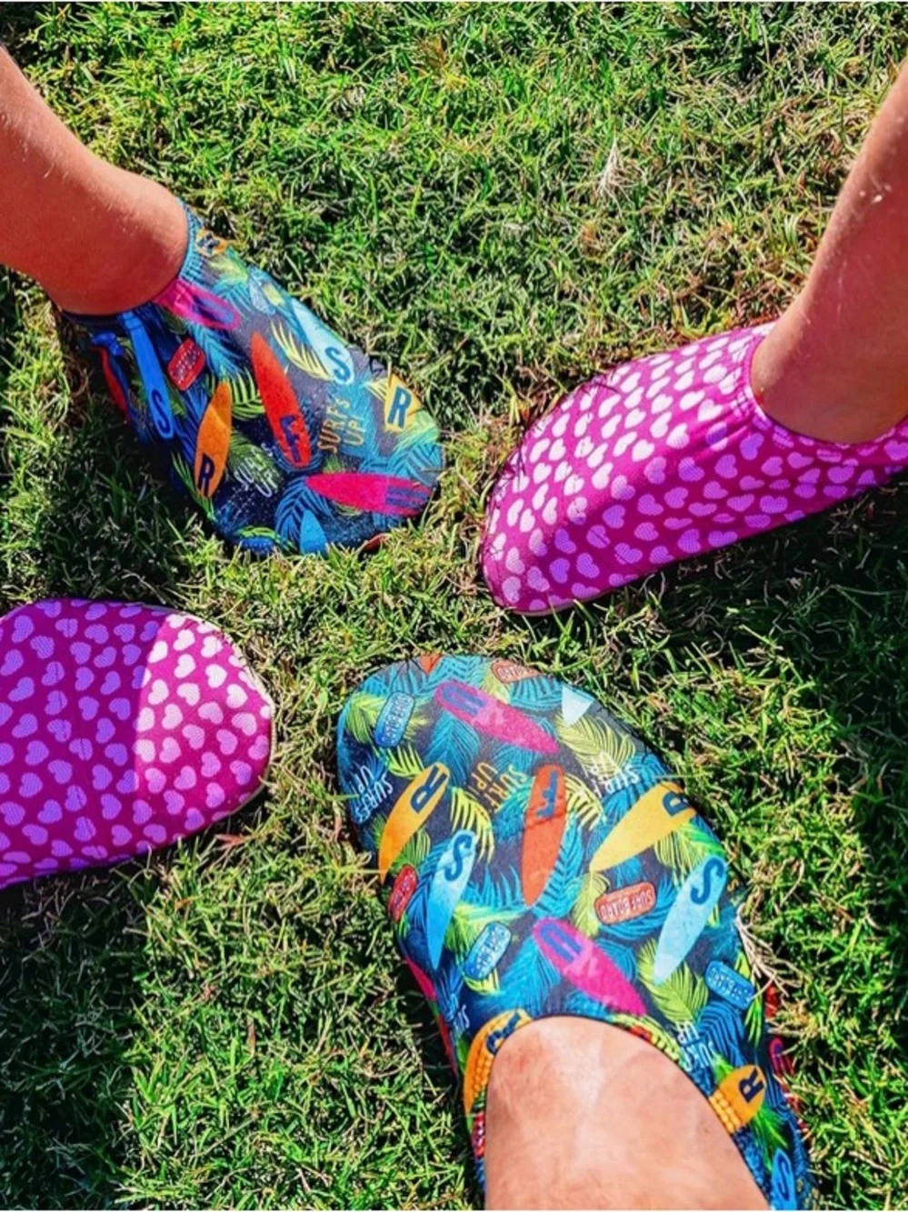 6/$20 SLIPFREE Women's Shark-Print Slip-On Water/Yoga Shoes M 8/9 NWT
